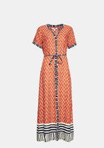 Vestido camisero peces