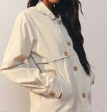 Chaqueta gabardina corta