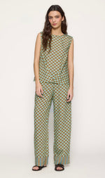 Pantalón estampado geométrico