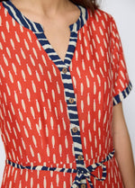 Vestido camisero peces