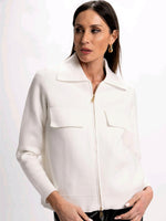 Chaqueta cremallera punto