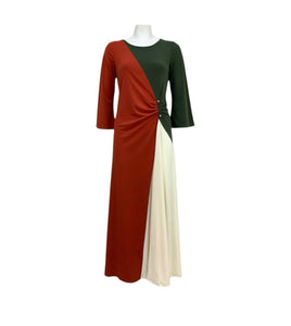 Vestido tricolor
