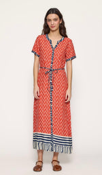 Vestido camisero peces