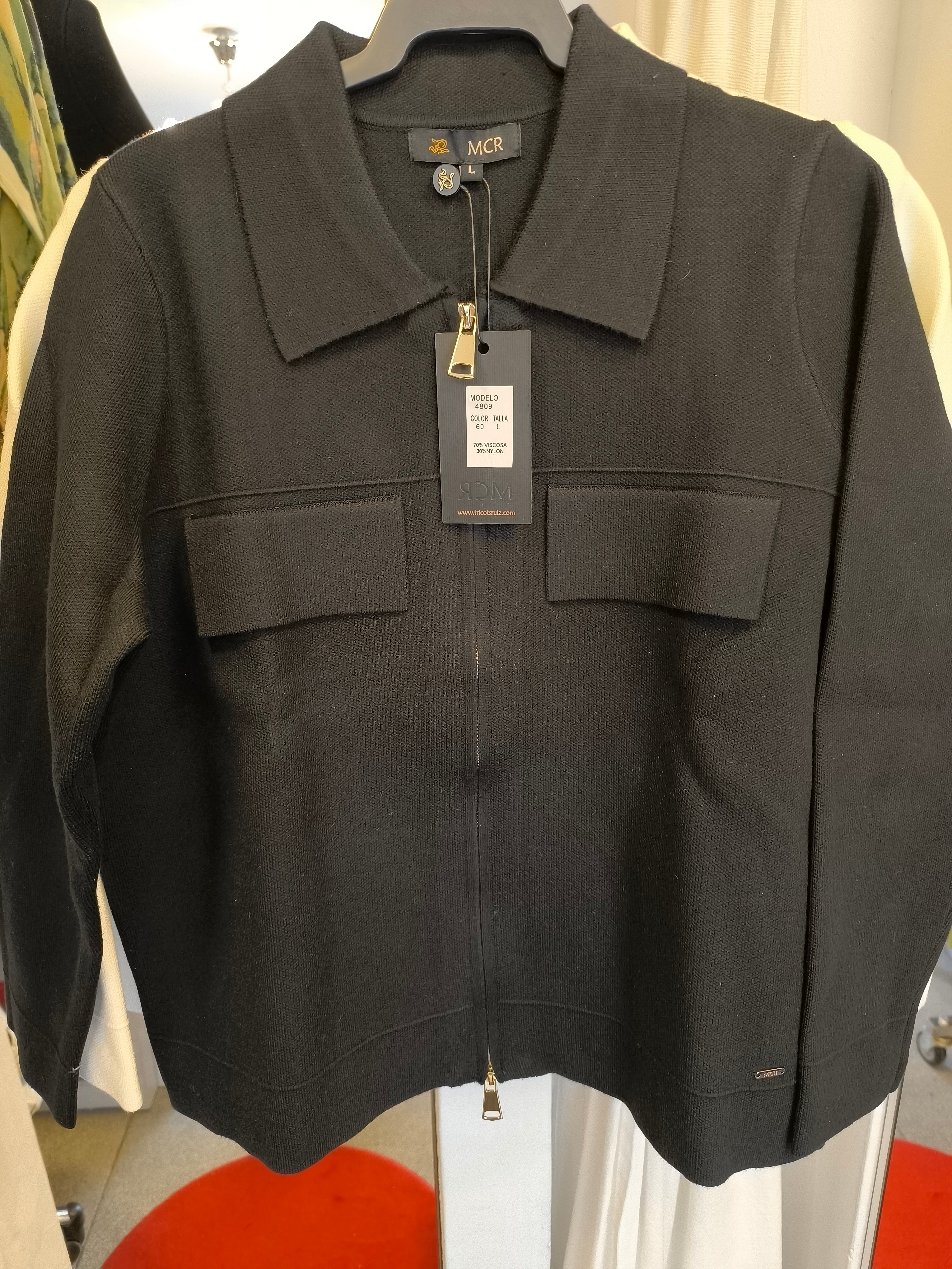 Chaqueta cremallera punto