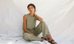 Pantalón estampado geométrico