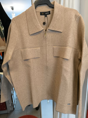 Chaqueta cremallera punto