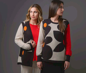 Chaqueta punto flower