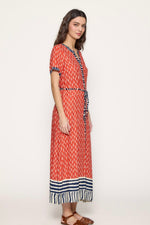 Vestido camisero peces