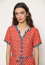 Vestido camisero peces