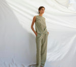 Pantalón estampado geométrico